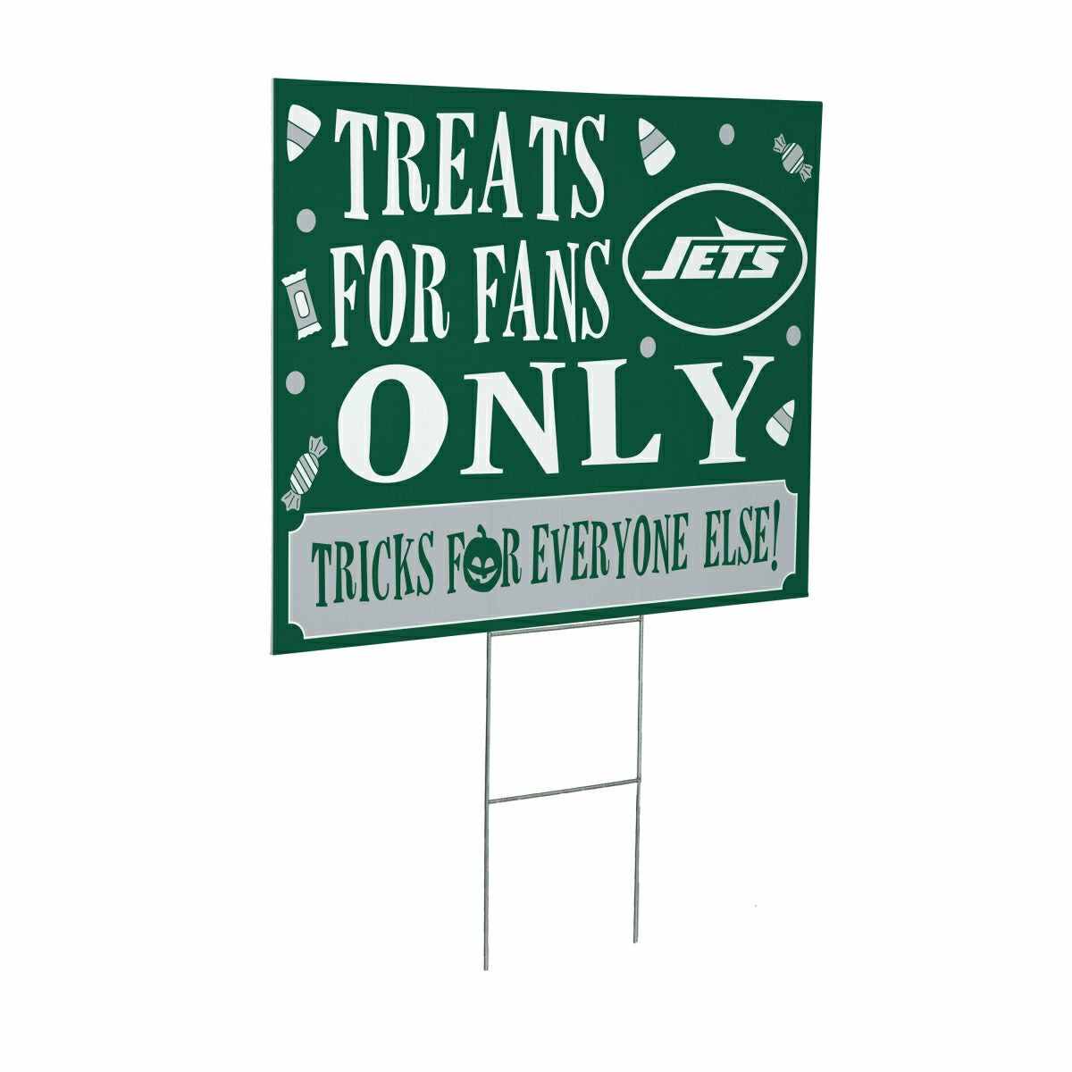 New York Jets Yard Sign, Halloween Treats for Fans, NFL, Home