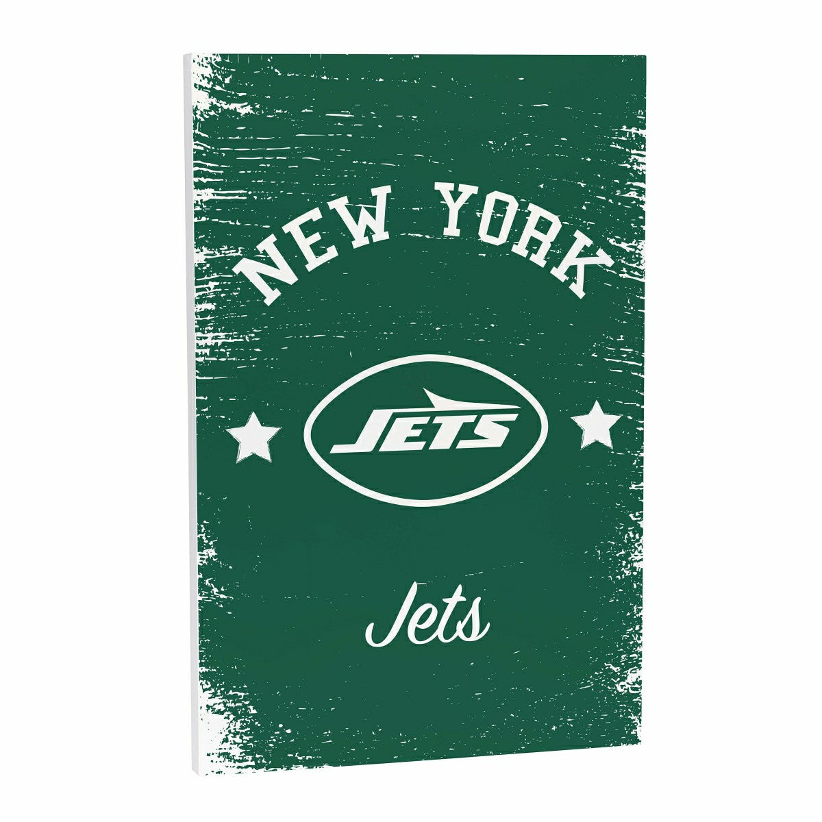 New York Jets Wood Wall Sign, 16x24, NFL, Home