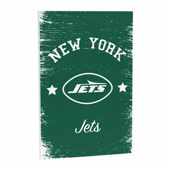 New York Jets Wood Wall Sign, 16x24, NFL, Home