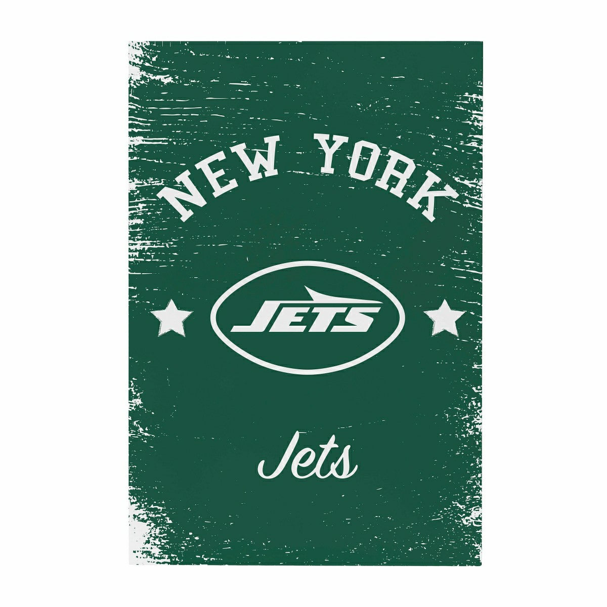 New York Jets Wood Wall Sign, 16x24, NFL, Home