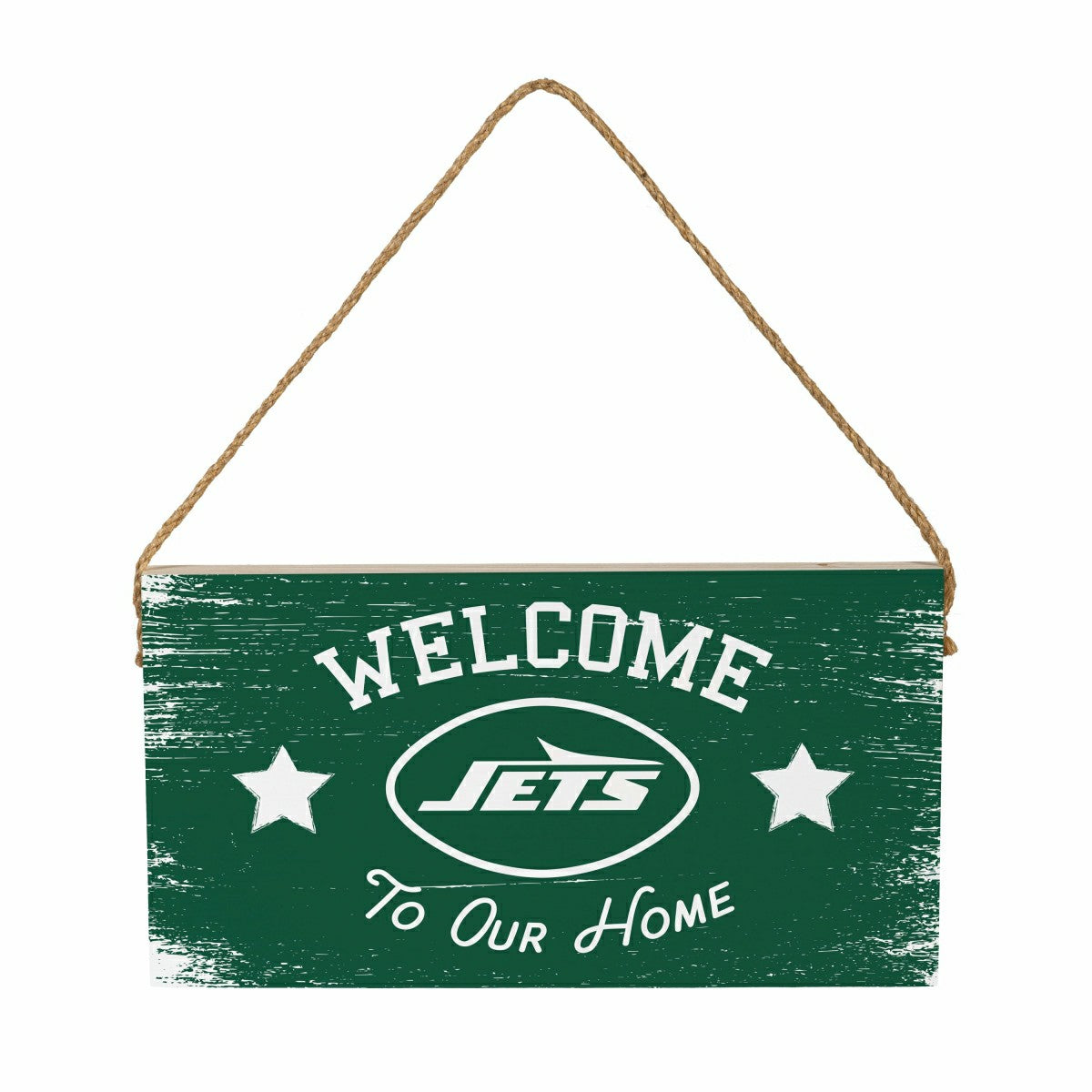 New York Jets Wood Wall Sign, 6x11, NFL, Home