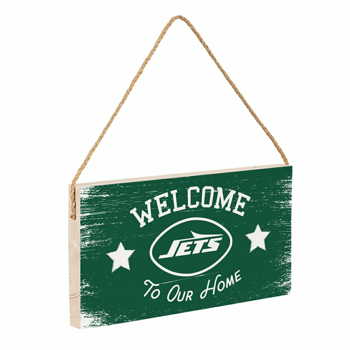 New York Jets Wood Wall Sign, 6x11, NFL, Home