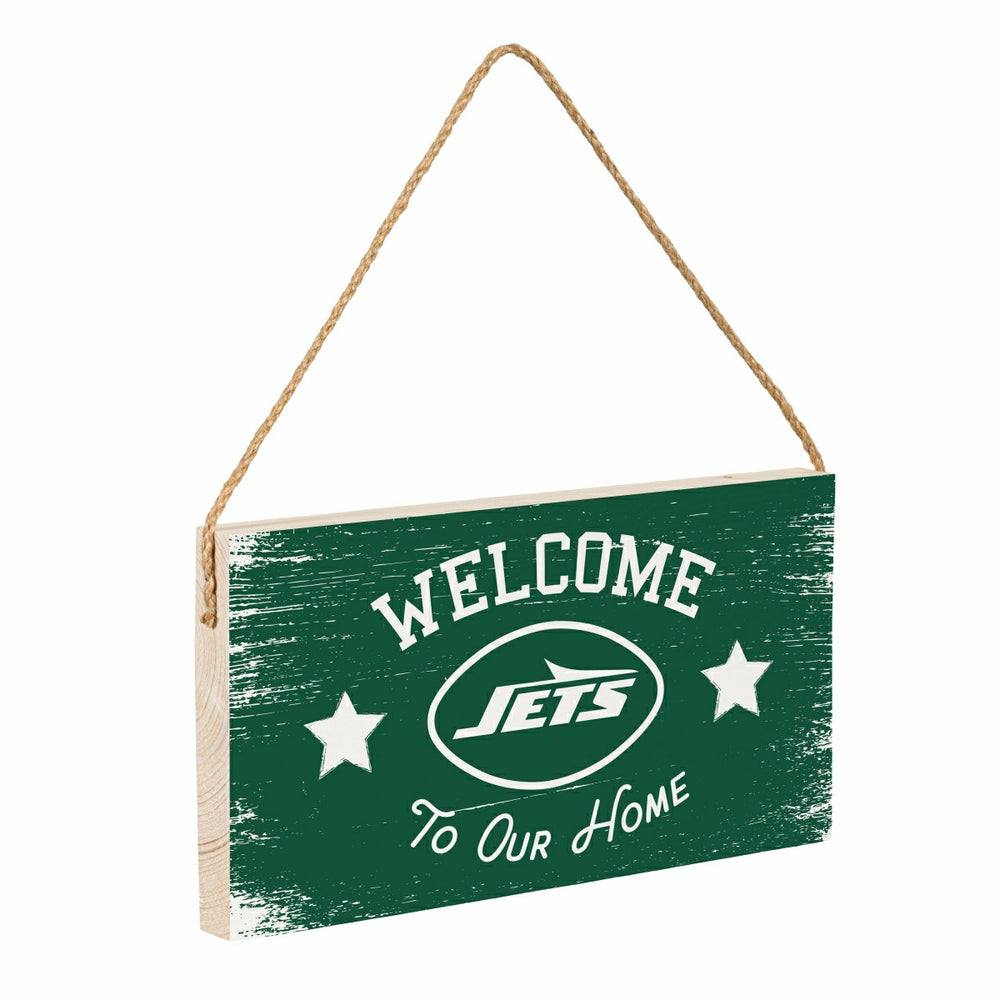 New York Jets Wood Wall Sign, 6x11, NFL, Home