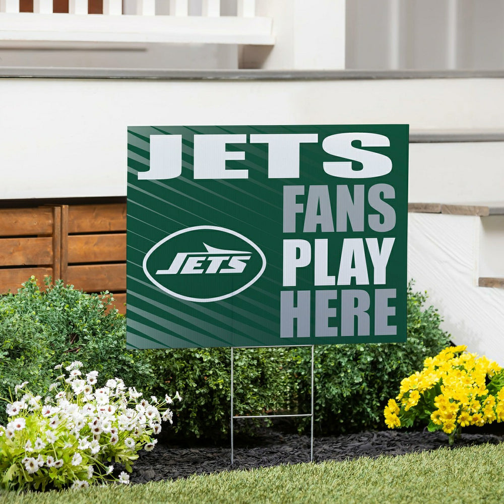 New York Jets Coroplast Yard Sign "Fans Play Here", NFL, Home