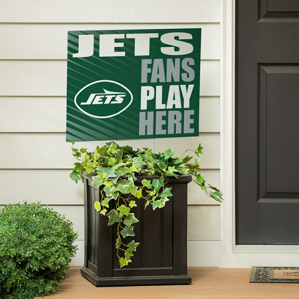 New York Jets Coroplast Yard Sign "Fans Play Here", NFL, Home