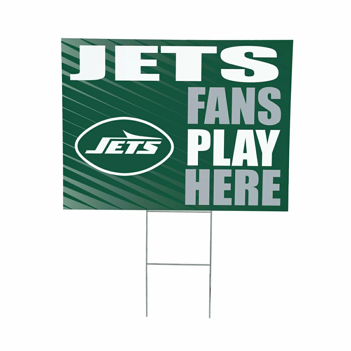 New York Jets Coroplast Yard Sign "Fans Play Here", NFL, Home