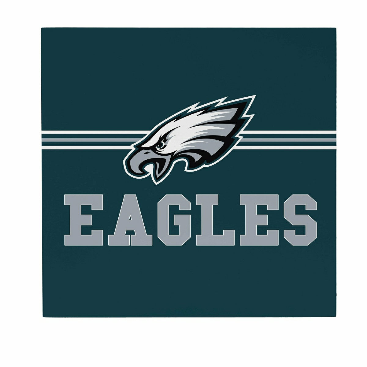 Philadelphia Eagles Wood Wall Sign, 12x12, NFL, Home
