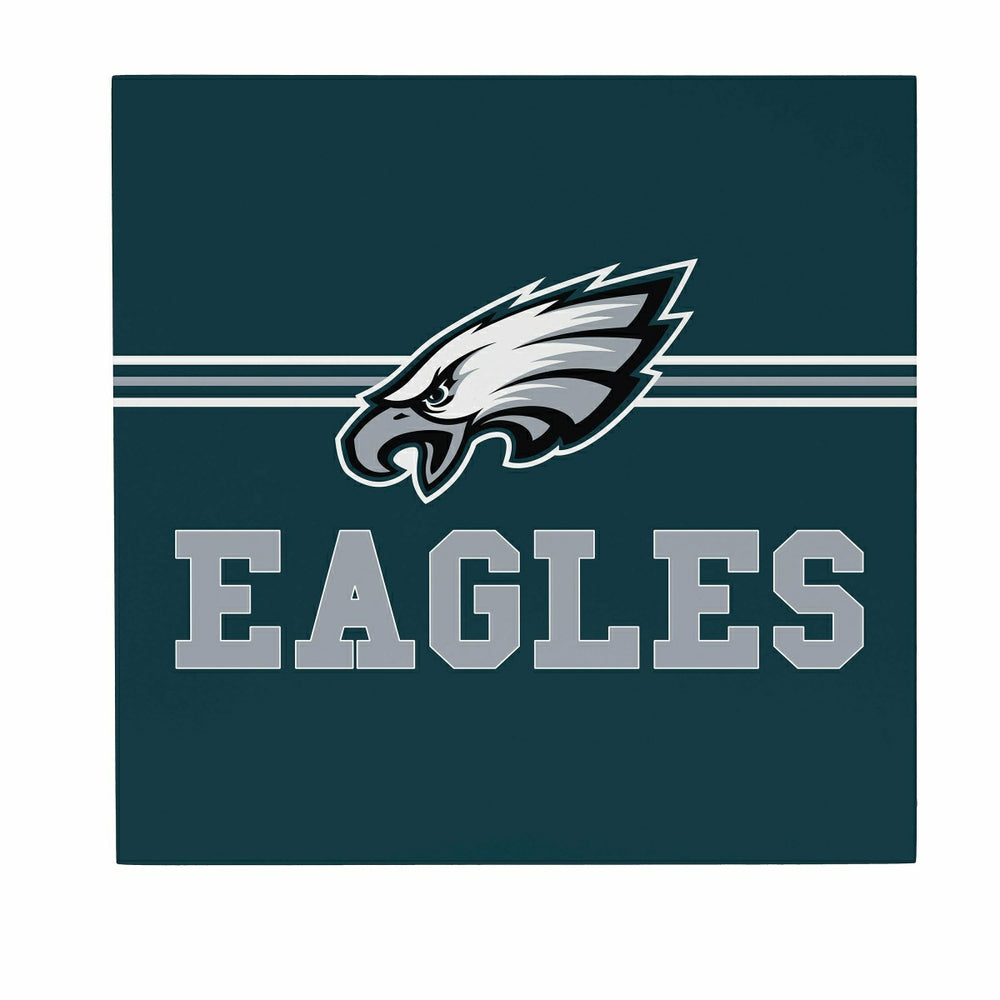 Philadelphia Eagles Wood Wall Sign, 12x12, NFL, Home