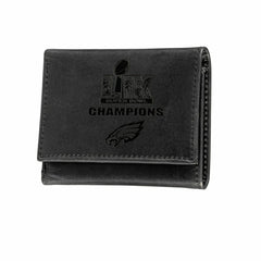 Philadelphia Eagles Super Bowl 59 Champions Wallet, Tri-fold, Black, NFL