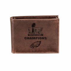 Philadelphia Eagles Super Bowl 59 Champions Wallet, Bi-fold, Brown, NFL
