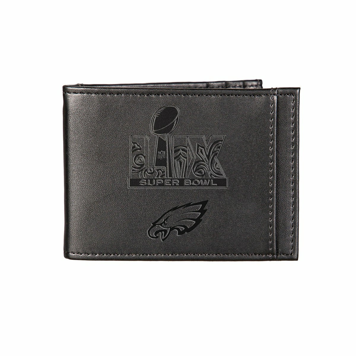 Philadelphia Eagles Super Bowl 59 Champions Front Pocket Wallet, Black, NFL