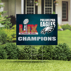 Philadelphia Eagles Super Bowl 59 Champions Cororplast Yard Sign, NFL