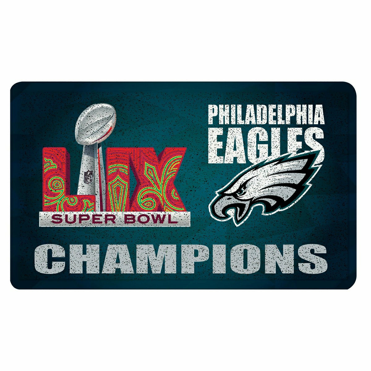Philadelphia Eagles Super Bowl 59 Champions Turf Mat, Color, NFL