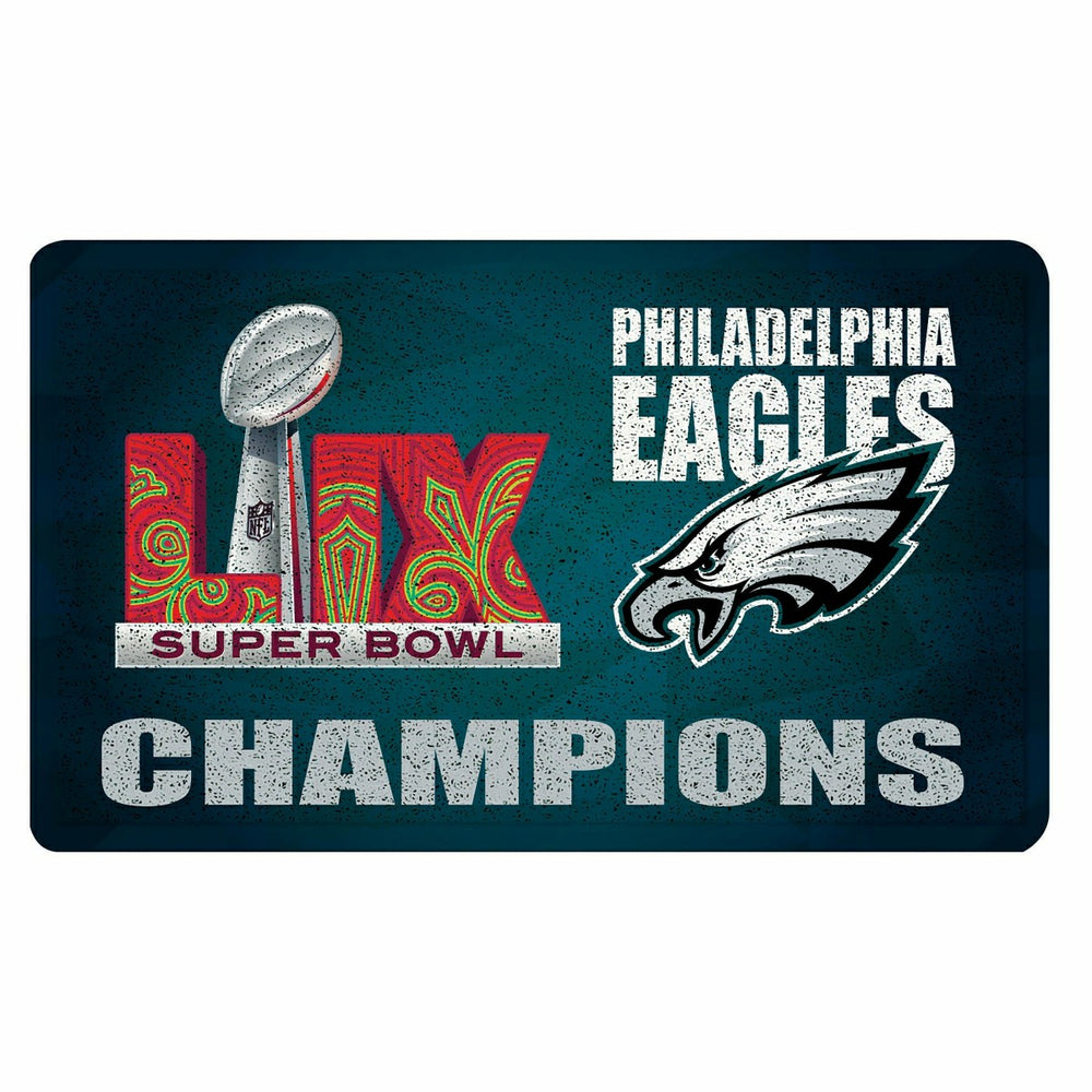 Philadelphia Eagles Super Bowl 59 Champions Turf Mat, Color, NFL