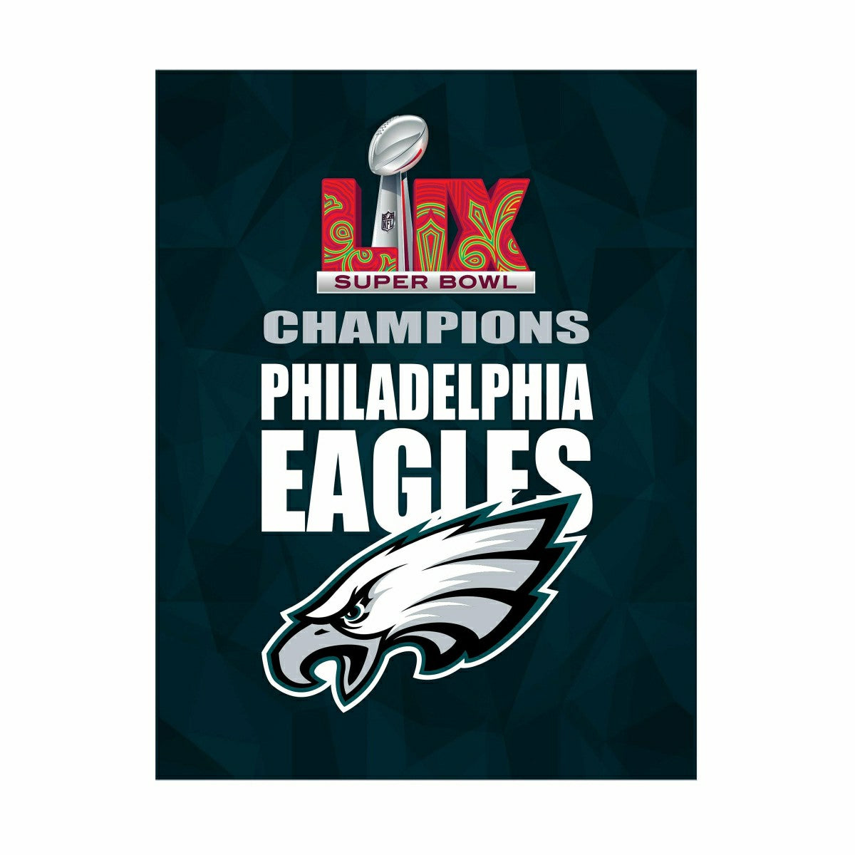 Philadelphia Eagles Super Bowl 59 Champions Flag, GDN, NFL