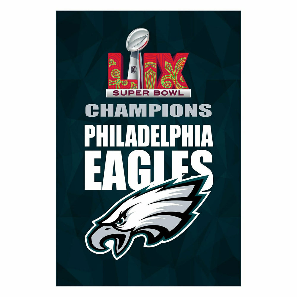 Philadelphia Eagles Super Bowl 59 Champions Flag, House, NFL