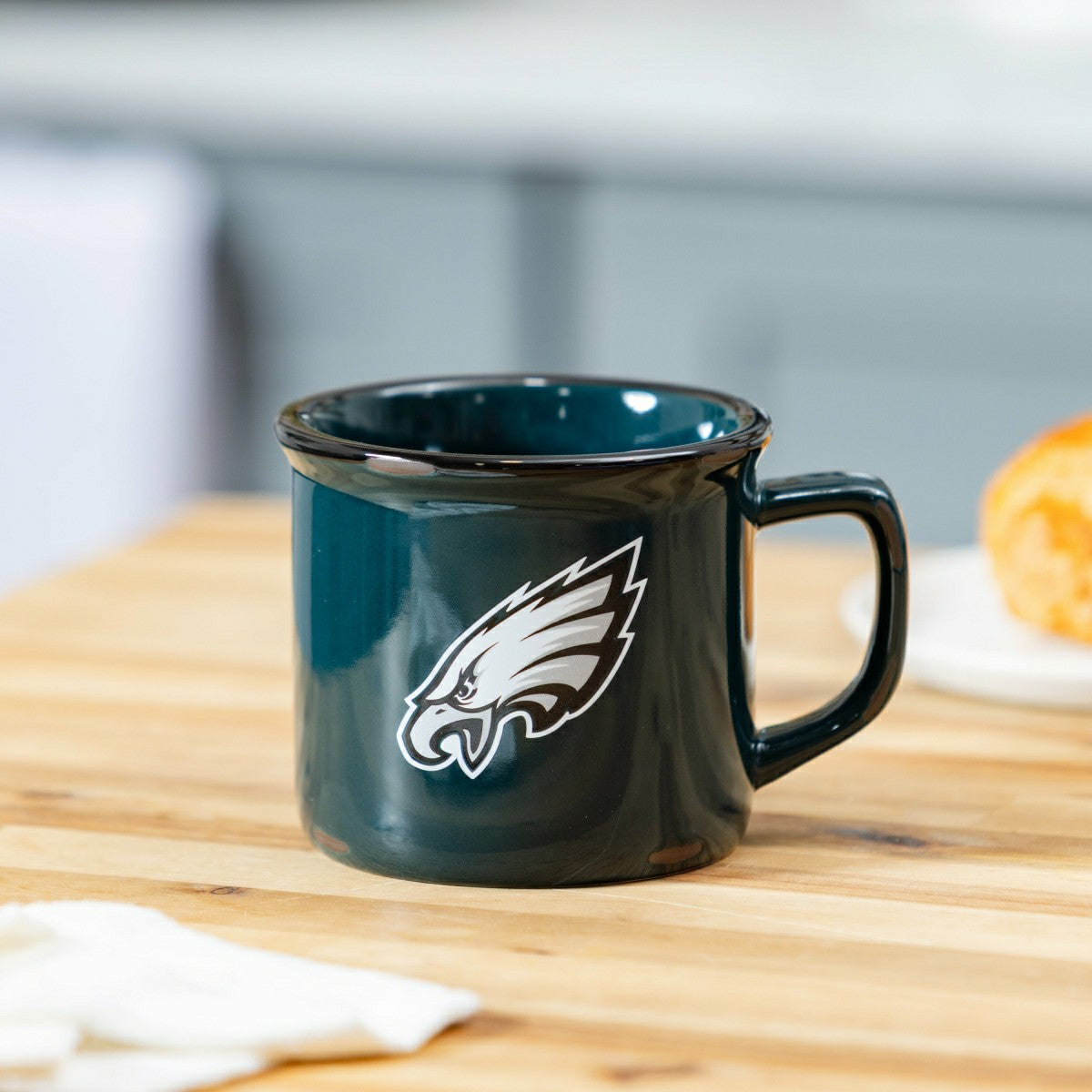 Philadelphia Eagles Ceramic Camp Cup with Enamel Finish, 14oz, NFL