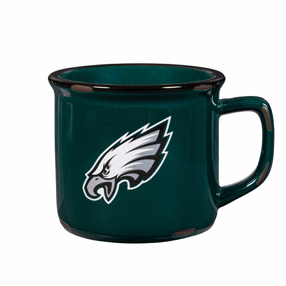 Philadelphia Eagles Ceramic Camp Cup with Enamel Finish, 14oz, NFL