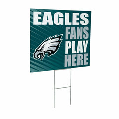 Philadelphia Eagles Coroplast Yard Sign "Fans Play Here", NFL, Home