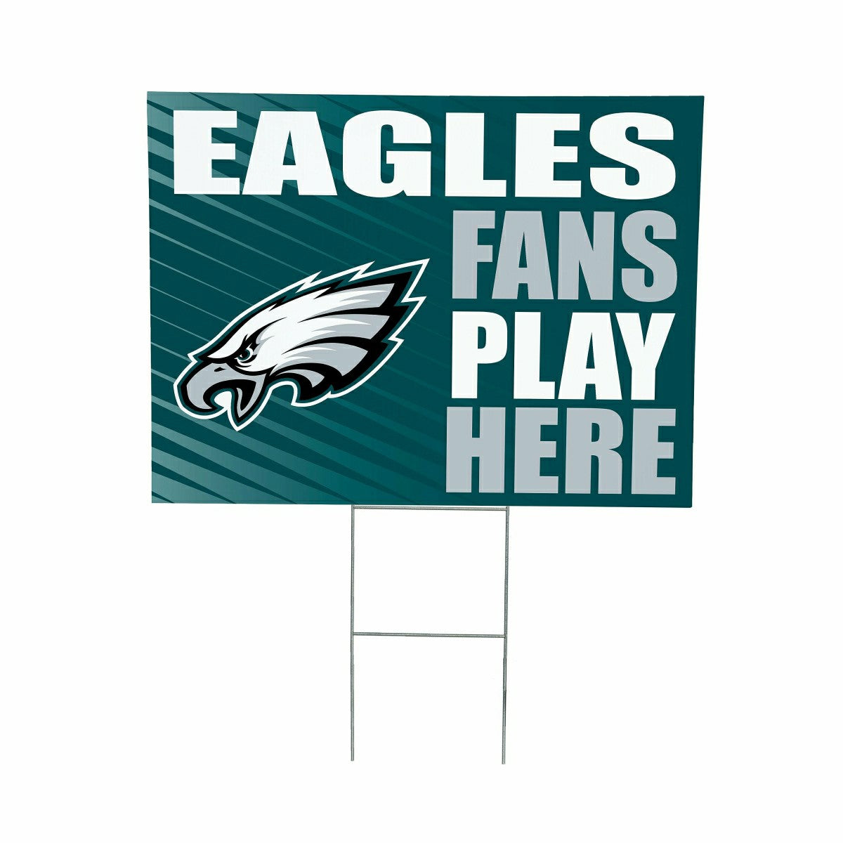 Philadelphia Eagles Coroplast Yard Sign "Fans Play Here", NFL, Home