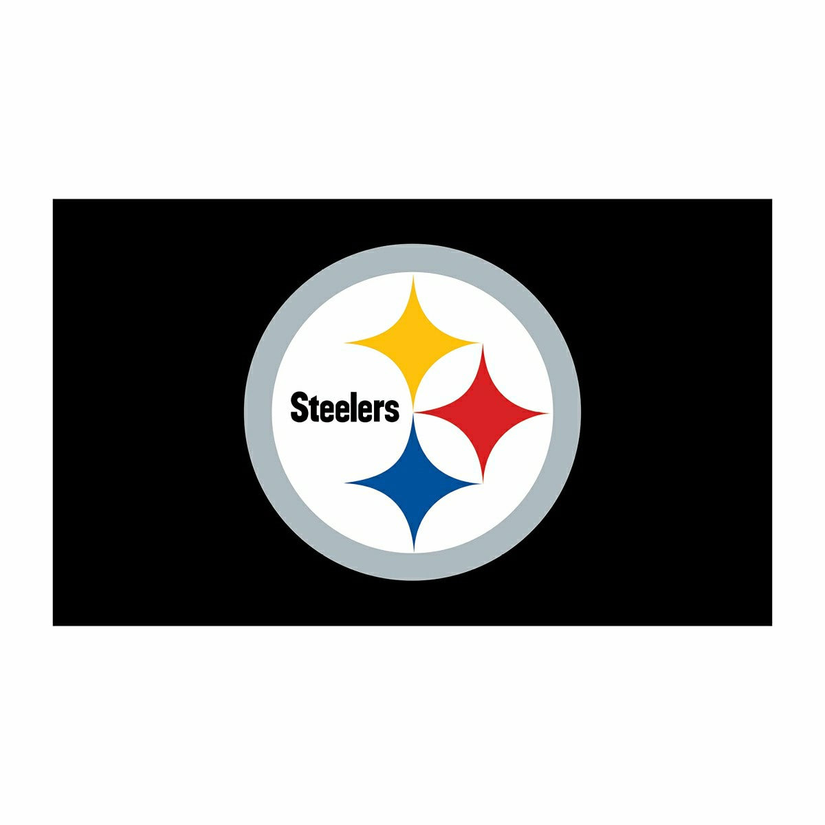 Full Color PVC Mat, 16" x 28", Pittsburgh Steelers, NFL