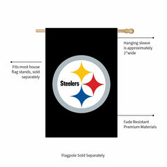 Applique Flag, Reg, Pittsburgh Steelers, NFL, Home