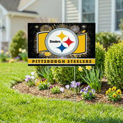 Pittsburgh Steelers Yard Sign, Patriotic, NFL, Home