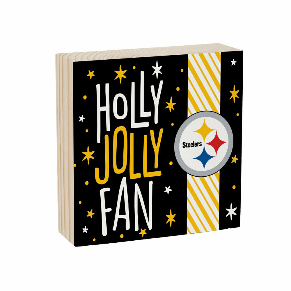 Pittsburgh Steelers Block, Holiday, 6x6, NFL, Home