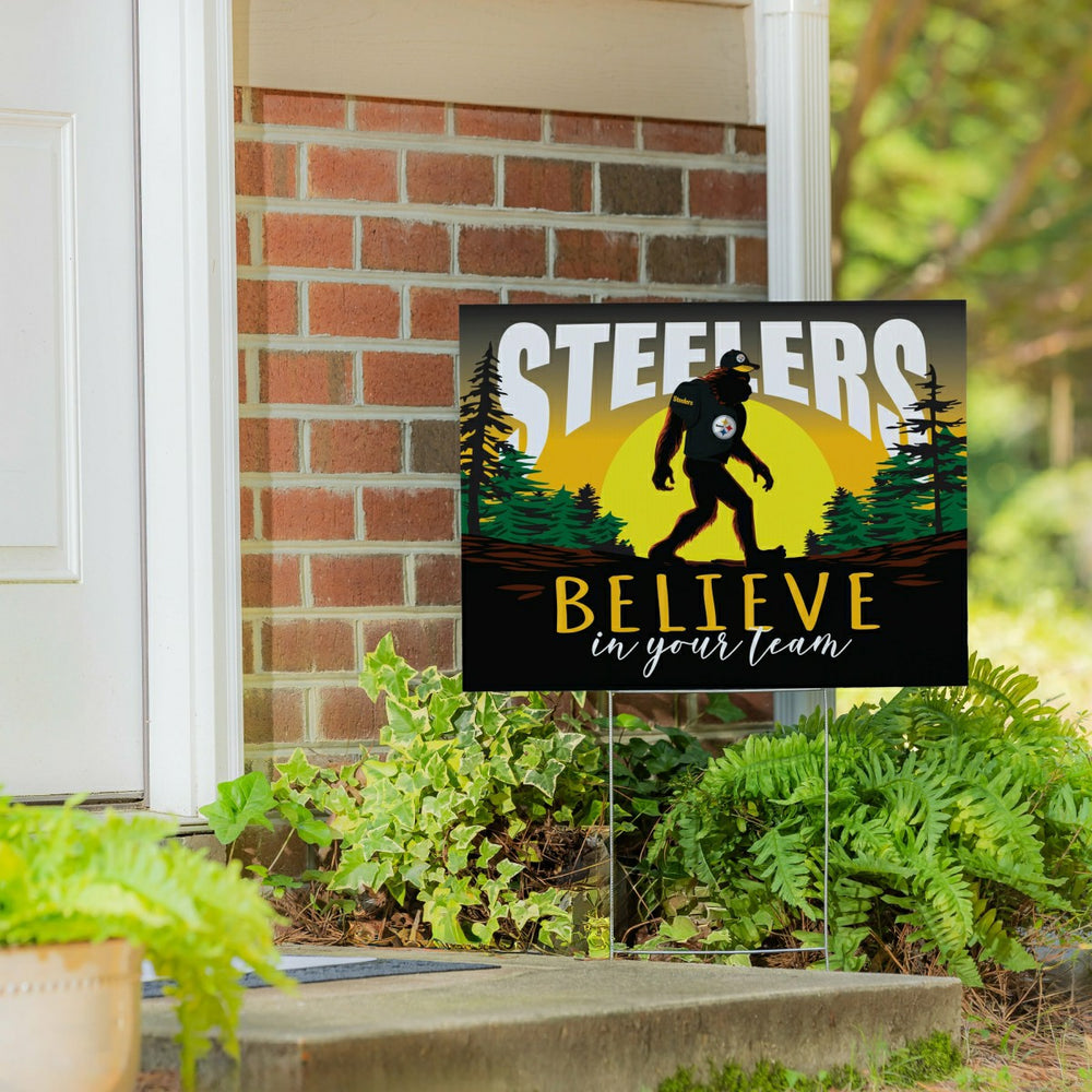 Pittsburgh Steelers Yard Sign, Bigfoot, NFL, Home