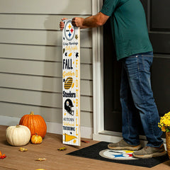 46" Double Sided Leaner, Pittsburgh Steelers, Fall Seasonal, NFL, Home