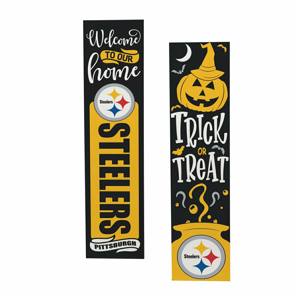 47" Double Sided Leaner, Pittsburgh Steelers, Halloween, NFL, Home