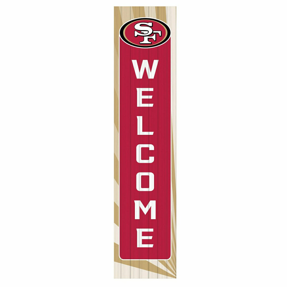 San Francisco 49ers Summer Seasonal Single Sided Large Leaner, 46", NFL, Home