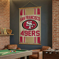 San Francisco 49ers, Canvas Wall Tapestry, Large, 54x36, NFL, Home