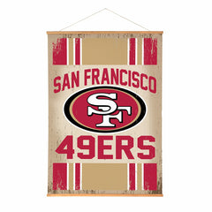 San Francisco 49ers, Canvas Wall Tapestry, Large, 54x36, NFL, Home