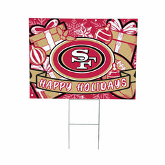 San Francisco 49ers Yard Sign, Holiday, NFL, Home