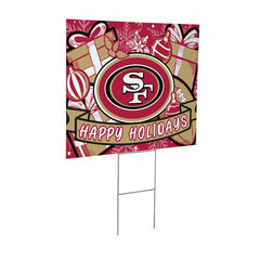 San Francisco 49ers Yard Sign, Holiday, NFL, Home