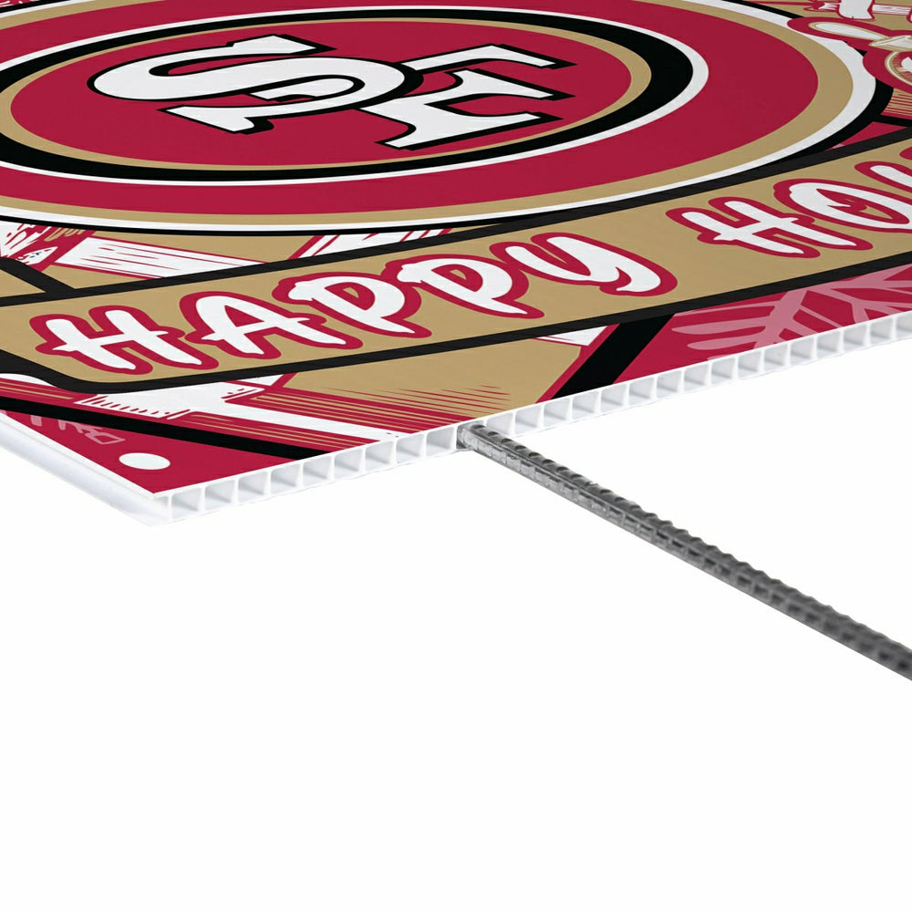 San Francisco 49ers Yard Sign, Holiday, NFL, Home