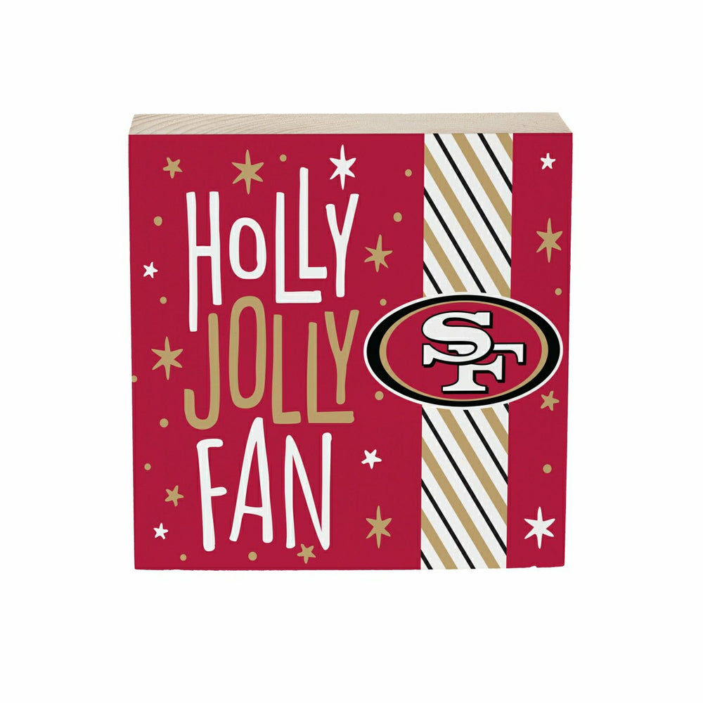 San Francisco 49ers Block, Holiday, 6x6, NFL, Home