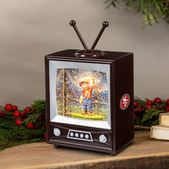 San Francisco 49ers Vintage TV Water Lantern, NFL, Home