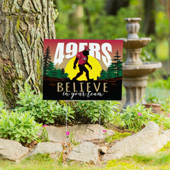 San Francisco 49ers Yard Sign, Bigfoot, NFL, Home