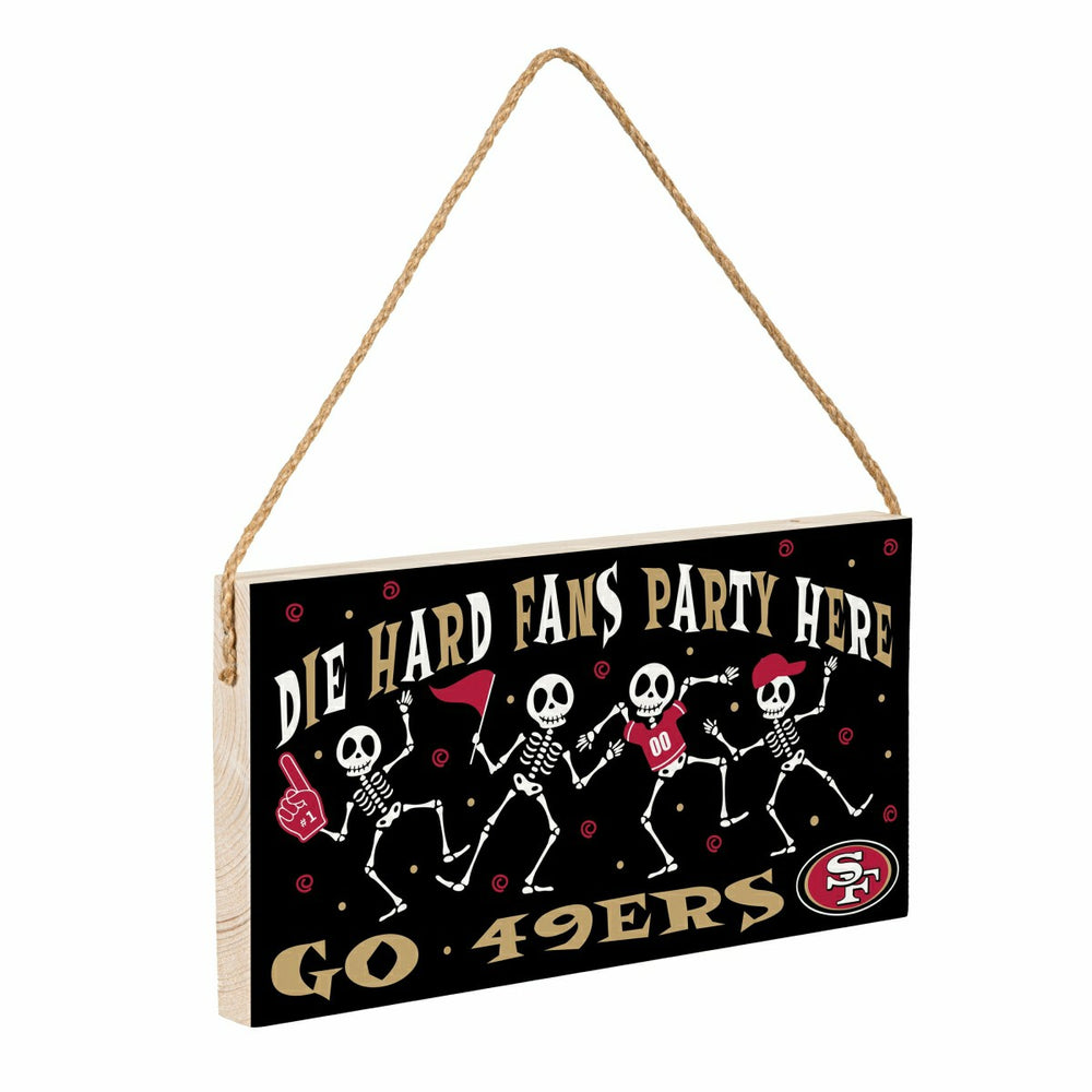 San Francisco 49ers Halloween Wood Wall Sign, 6x11, NFL, Home