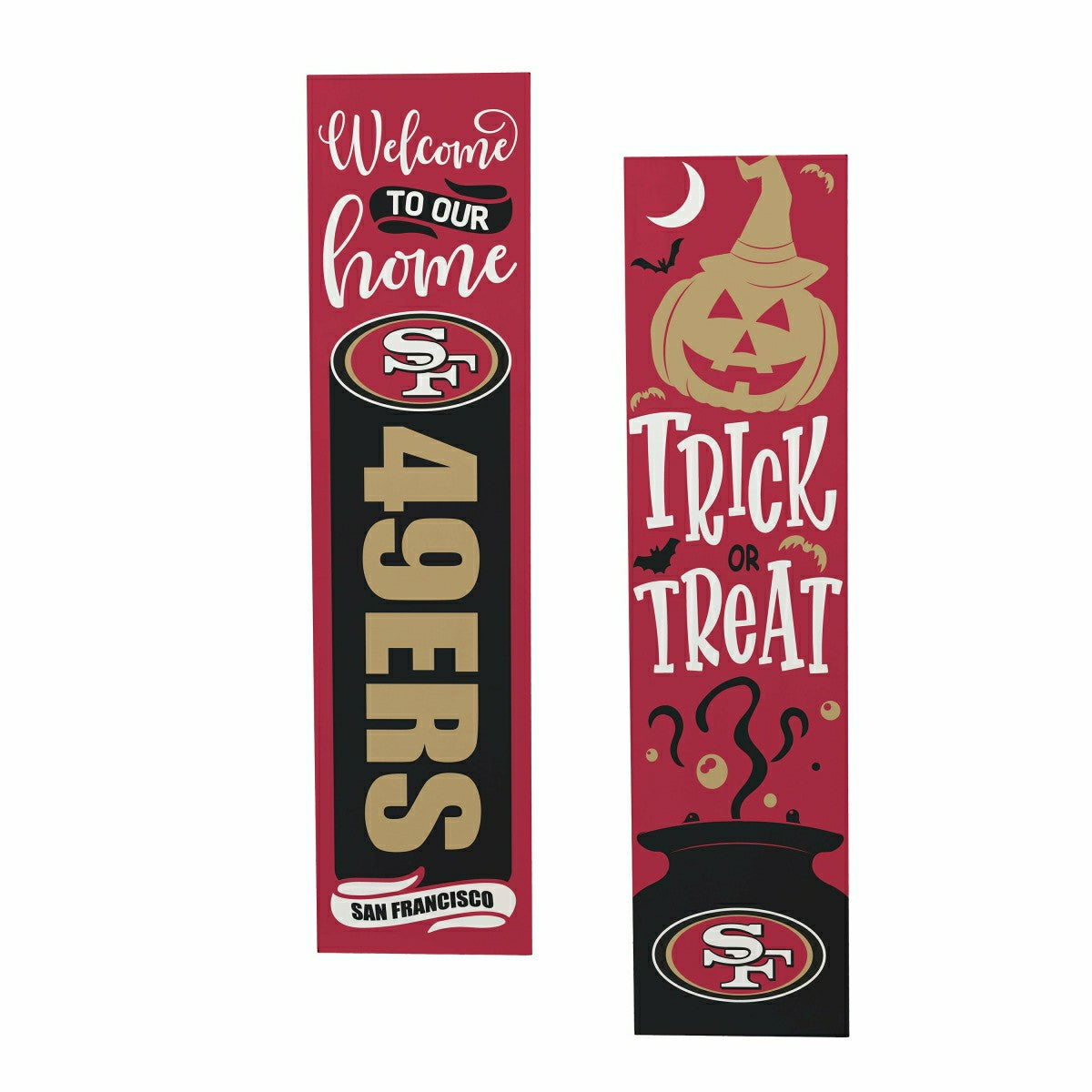 47" Double Sided Leaner, San Francisco 49ers, Halloween, NFL, Home