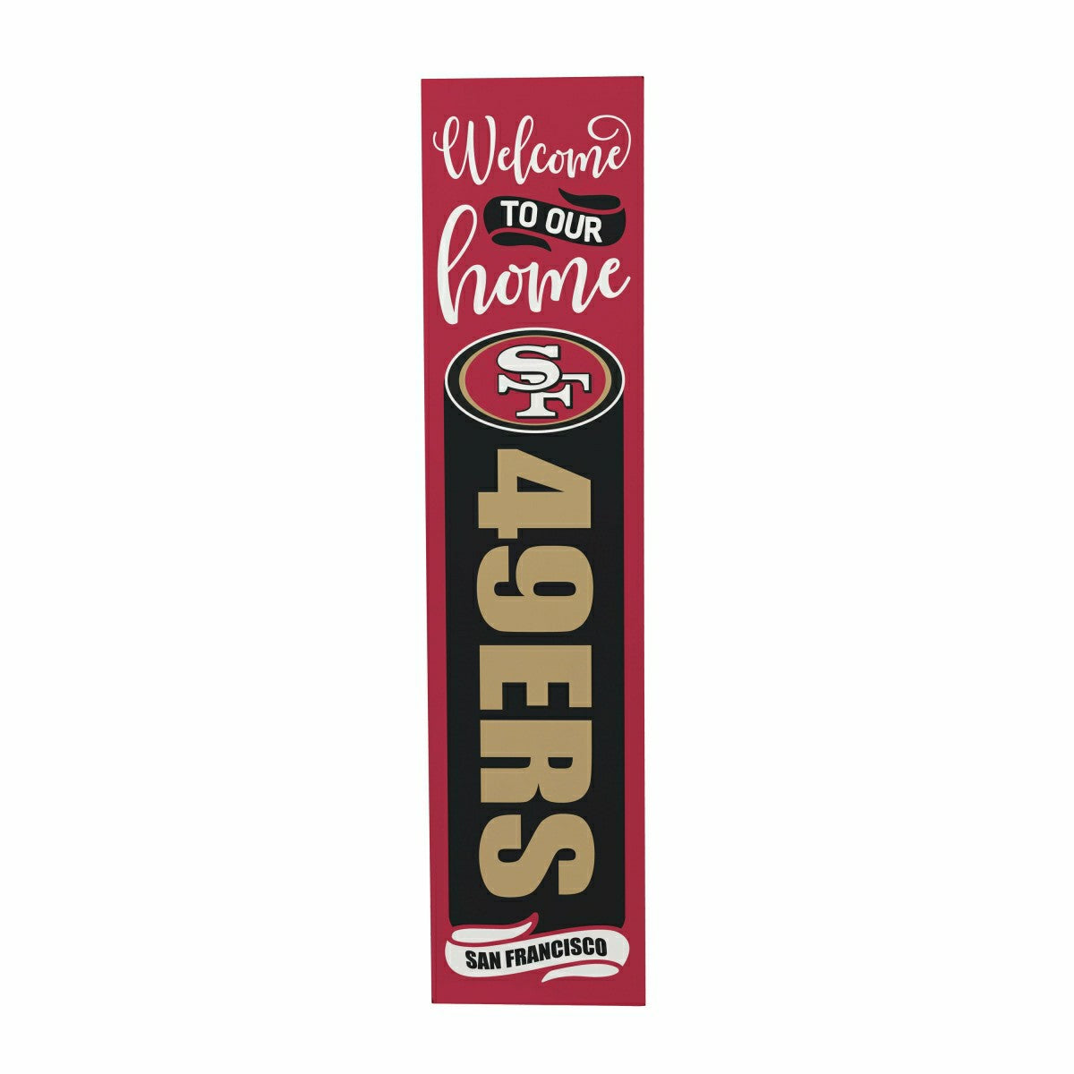 47" Double Sided Leaner, San Francisco 49ers, Halloween, NFL, Home
