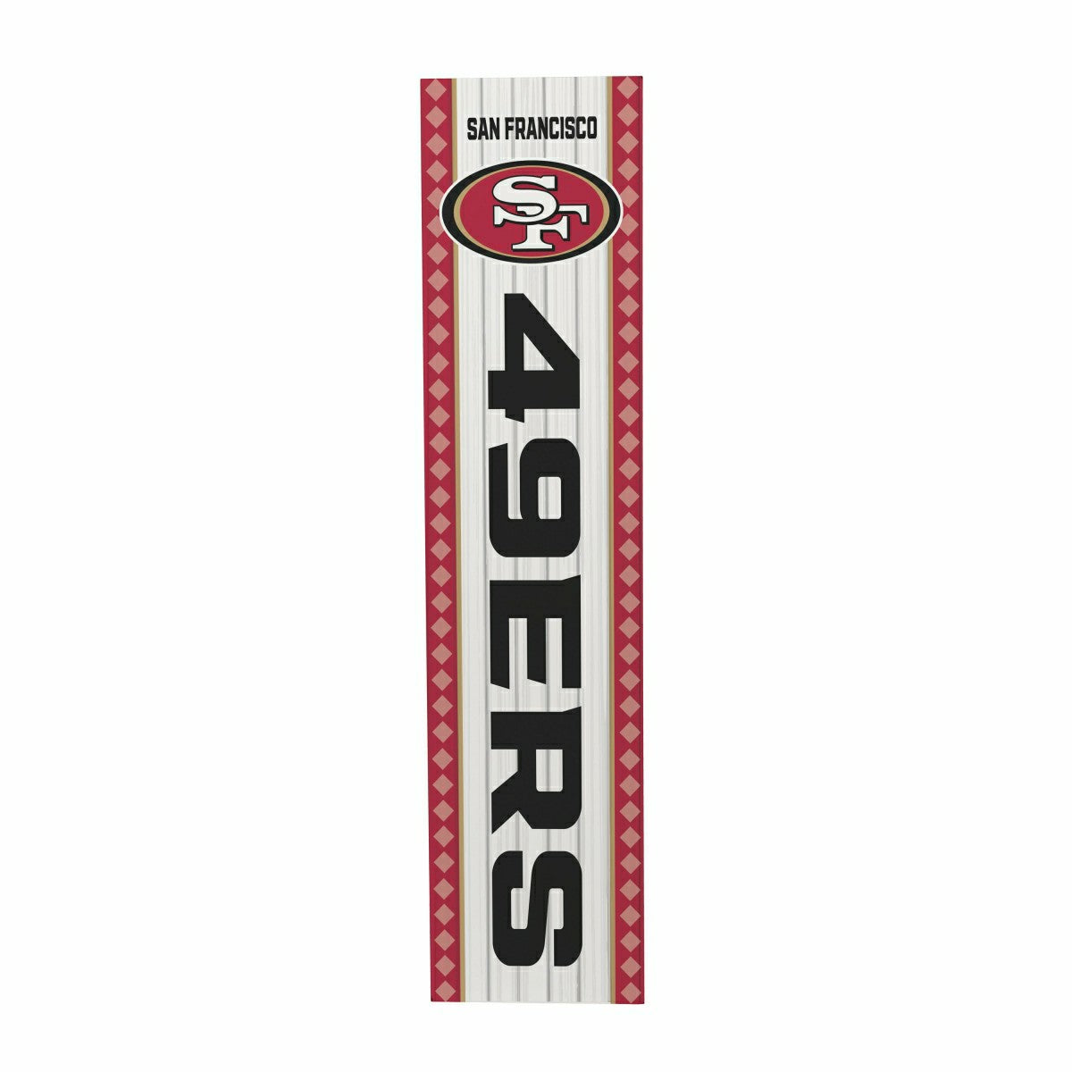 47" Double Sided Leaner, San Francisco 49ers, Christmas, NFL, Home