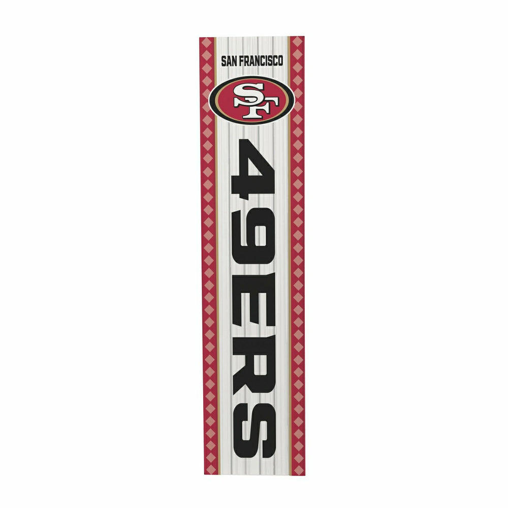 47" Double Sided Leaner, San Francisco 49ers, Christmas, NFL, Home