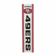 47" Double Sided Leaner, San Francisco 49ers, Christmas, NFL, Home