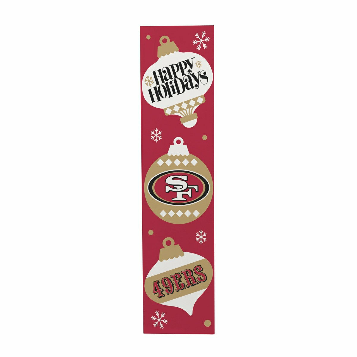 47" Double Sided Leaner, San Francisco 49ers, Christmas, NFL, Home