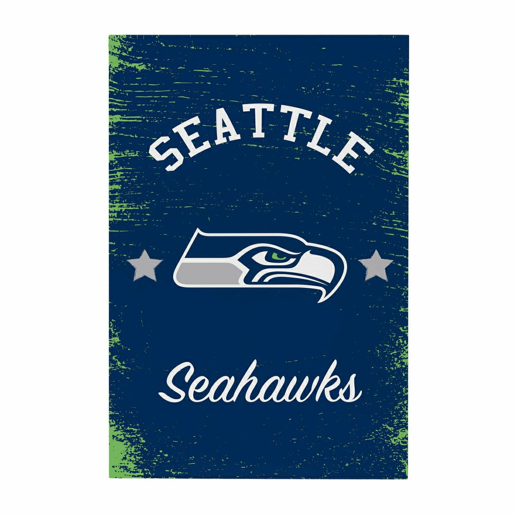 Seattle Seahawks Wood Wall Sign, 16x24, NFL, Home