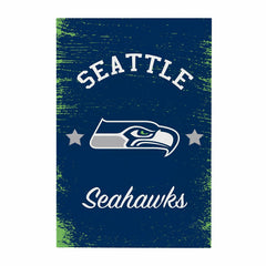 Seattle Seahawks Wood Wall Sign, 16x24, NFL, Home