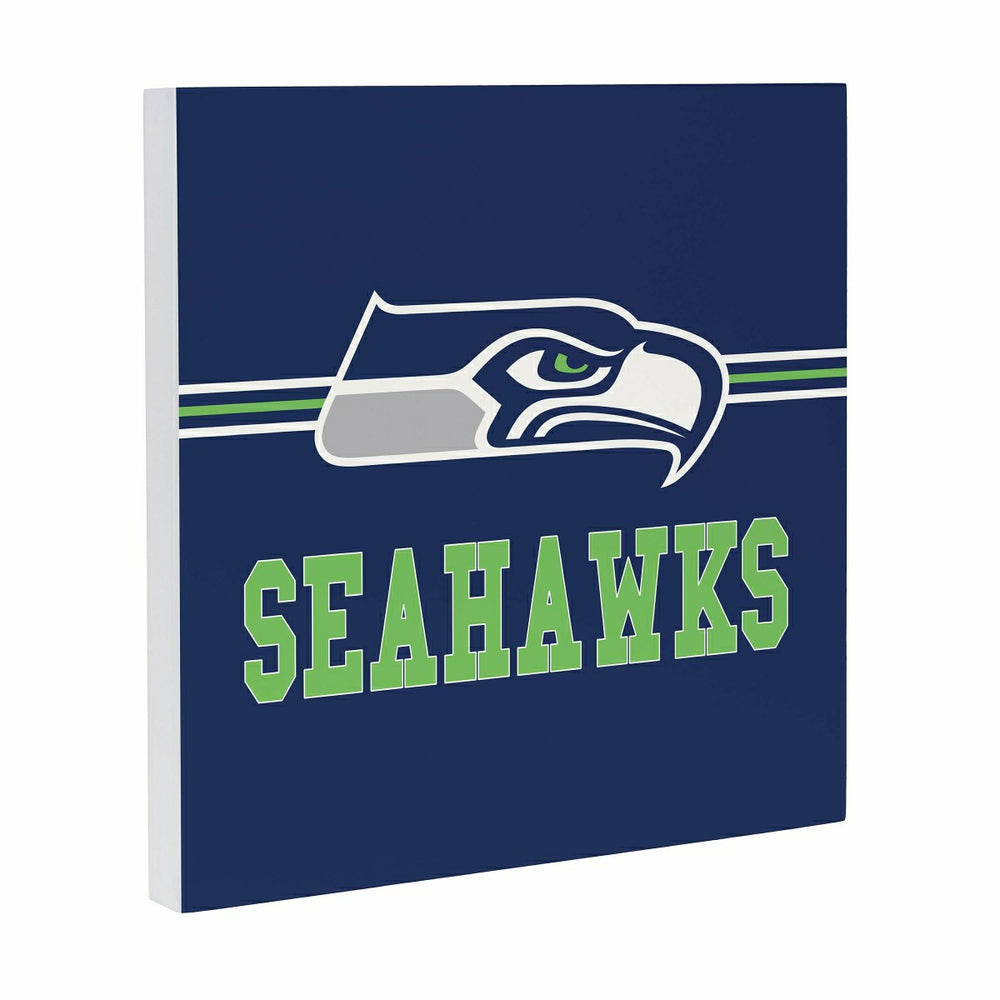 Seattle Seahawks Wood Wall Sign, 12x12, NFL, Home